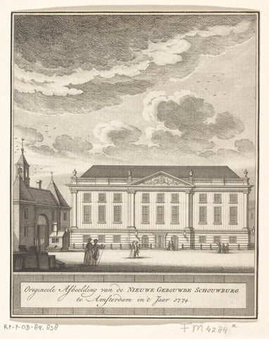 Nieuwe Schouwburg te Amsterdam, 1774, anonymous, 1774 Canvas Print