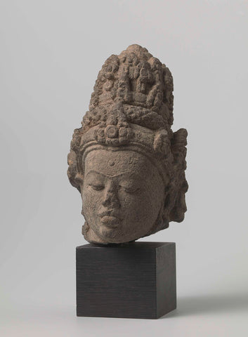 Head of a Deity, anonymous, 800 - 900 Canvas Print