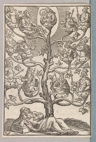 Tree of Jesse, Christoffel van Sichem (II), 1629 Canvas Print