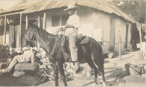 Market on Haiti, Andries Augustus Boom, 1911 Canvas Print