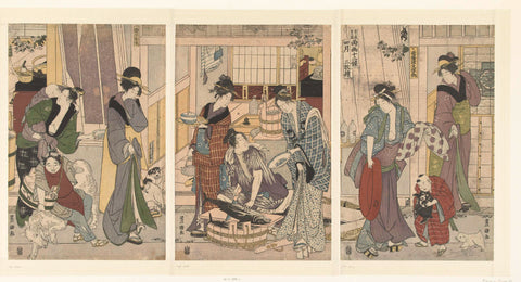 Fishmonger, Toyokuni (II) , Utagawa, 1801 Canvas Print