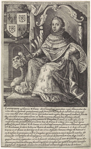 Portrait of Louis XIII, Crispijn van de Passe (I), in or after 1610 - 1637 Canvas Print