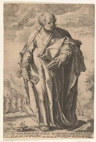 Petrus, Hendrick Goltzius (workshop of), 1675 - 1737 Canvas Print