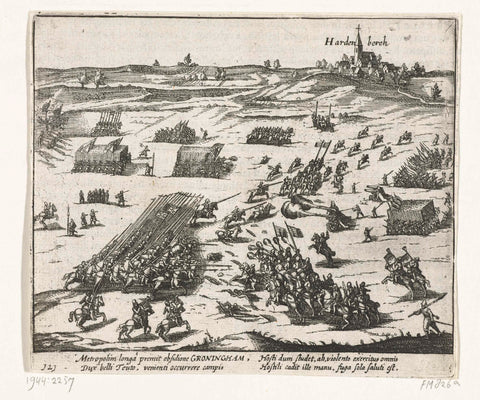 Battle of Hardenberg, 1580, anonymous, 1613 - 1615 Canvas Print