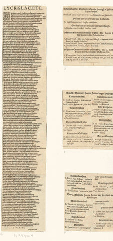 Text sheet with the funeral complaint at the funeral of William Louis, Count of Nassau, in the Grote Kerk in Leeuwarden, 1620, Jan Jansz Starter, 1620 Canvas Print