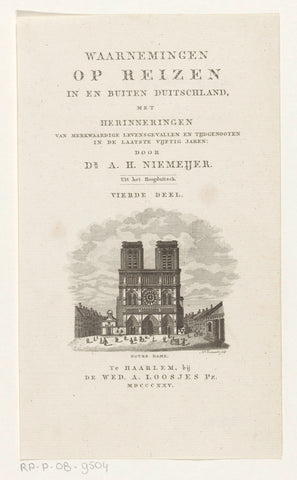 Notre Dame de Paris, Daniël Veelwaard (I), 1825 Canvas Print