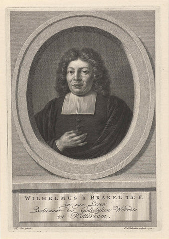 Portrait of Willem van Brakel, Jacob Houbraken, 1742 Canvas Print