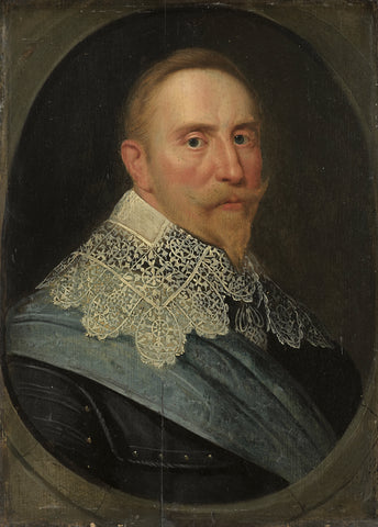 Portrait of Gustav II Adolf (1594-1632), King of Sweden, Michiel Jansz van Mierevelt (copy after), in or after c. 1633 Canvas Print