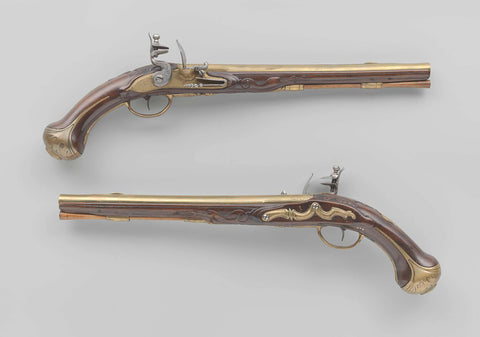 Flint gun, Frans Delahaye, 1720 - 1730 Canvas Print