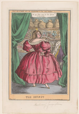 Lady Conyngham among her treasures, 1830, William Heath, 1830 Canvas Print