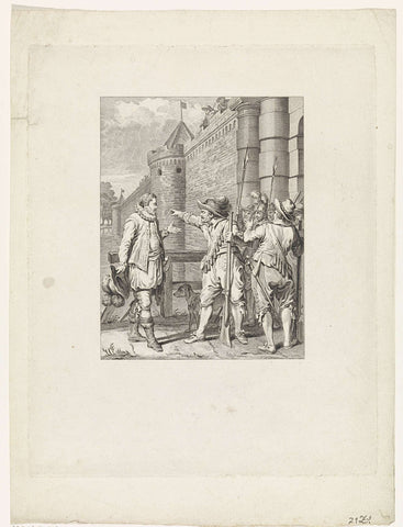 Oranje bezoekt alleen het opstandige Gent, ca. 1579, Theodoor Koning, 1788 Canvas Print