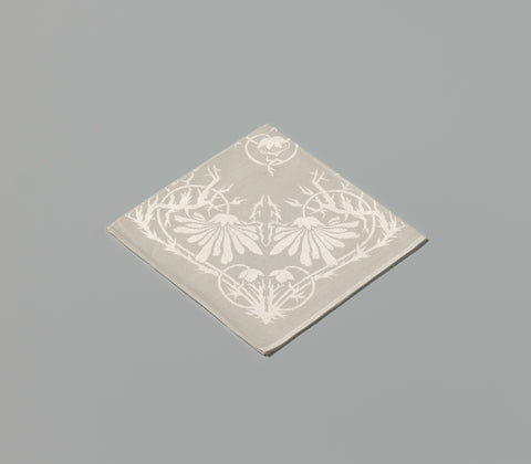 Finger cloth of linen damask with design Marguerite, Cornelis van der Sluys, c. 1904 Canvas Print