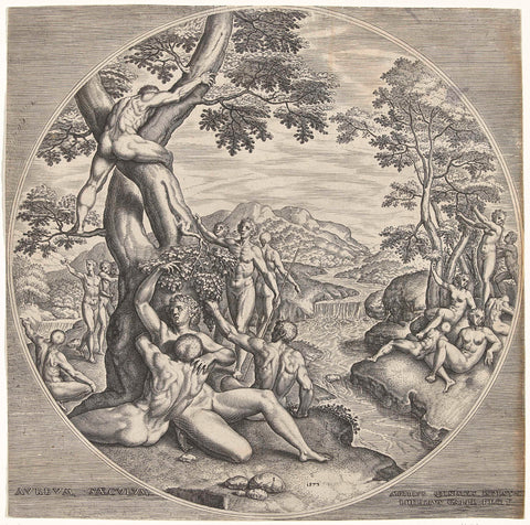 Golden age, Philips Galle, 1573 Canvas Print