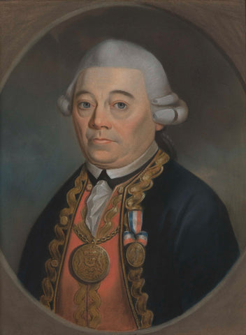 Johan Arnold Zoutman (1724-93). Vice Admiral, anonymous, c. 1780 Canvas Print