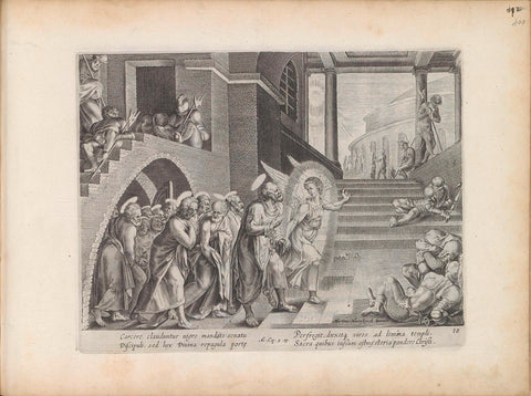 Peter and the other apostles are released from prison by an angel, anonymous, 1643 Canvas Print