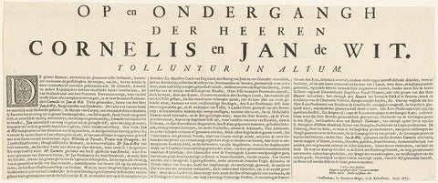 Text sheet accompanying the print Witten Wonder Spiegel from 1675, Romeyn de Hooghe, 1675 Canvas Print