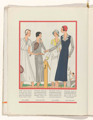 Art - Goût - Beauté, Feuillets de l' élégance féminine, Mai 1931, No. 129, 11e Année, p. 24, anonymous, 1931 Canvas Print