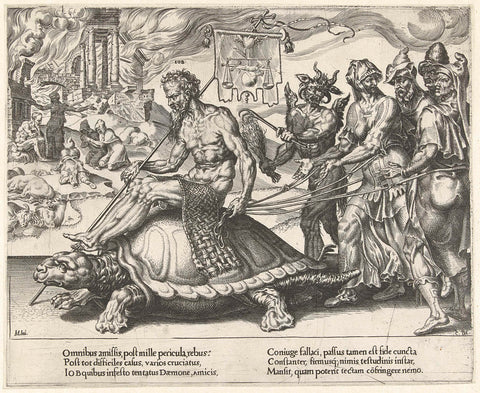 Triumph of Job, Dirck Volckertsz. Coornhert, 1559 Canvas Print