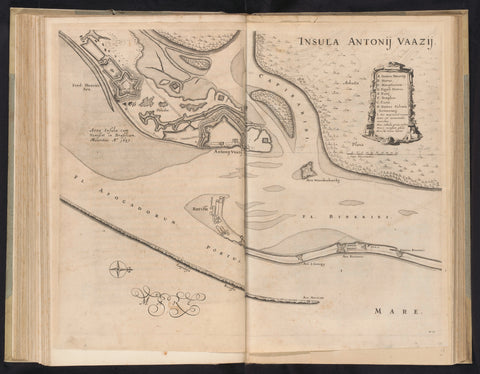 Map of the island of Antonio Vaz, ca. 1636-1644, Jan van Brosterhuyzen, 1645 - 1647 Canvas Print