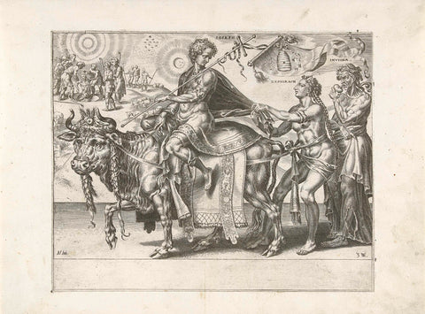 Triumph of Joseph, Dirck Volckertsz. Coorn deer, 1559 Canvas Print