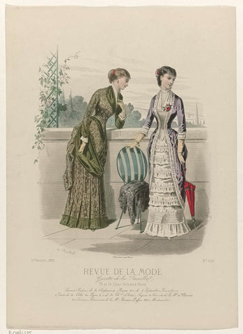 Revue de la Mode, Gazette de la Famille, dimanche 19 juin 1881, 10e année, No. 494: Savons & Parfums de la Parfumerie Ninon (...), A. Chaillot, 1881 Canvas Print