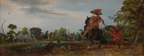 Summer (Greeting), Adriaen Pietersz. van de Venne, 1625 Canvas Print