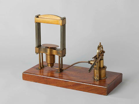 Model of a Hydraulic Press, Joseph Bramah (possibly), 1820 Canvas Print