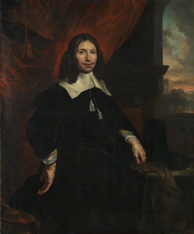 Dionijs Wijnands (1628-73). Amsterdam merchant, son of Hendrick Wijnands and Aeltje Denijs, Jan van Noordt (1623-1676), 1664 Canvas Print