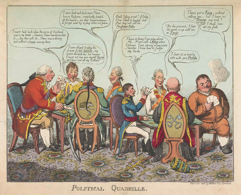 Political quadrille, 1806, Charles Williams, 1806 Canvas Print