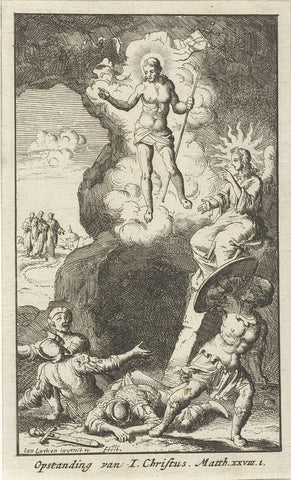 Resurrection of Christ, Jan Luyken, 1681 Canvas Print