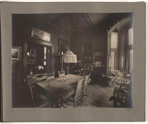 Front room of the villa on the first floor around 1920, 1918 - 1921 Canvas Print