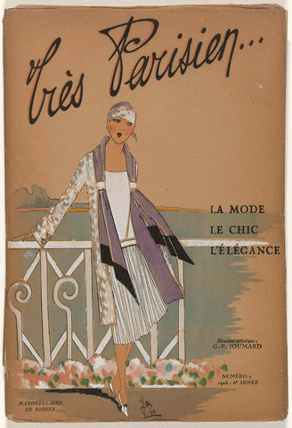 Very Parisian (...) La Mode Le Chic L'Élégance 1925, Number 7, 1925-6th year, G-P. Joumard, 1925 Canvas Print