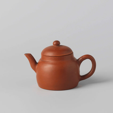 Teapot of red stoneware, anonymous, c. 1800 - c. 1899 Canvas Print