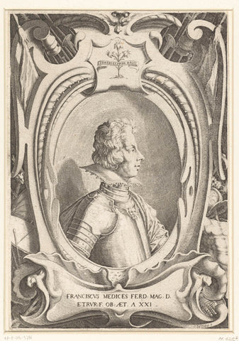 Portrait of Francesco II de' Medici, Jacques Callot, 1614 Canvas Print