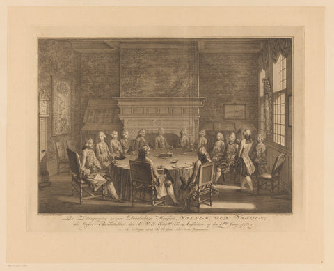 Willem V takes over as administrator of the WIC, 1768, Simon Fokke, 1772 Canvas Print