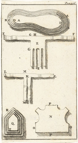 Representation of different connections A-T, Jan Luyken, 1691 Canvas Print