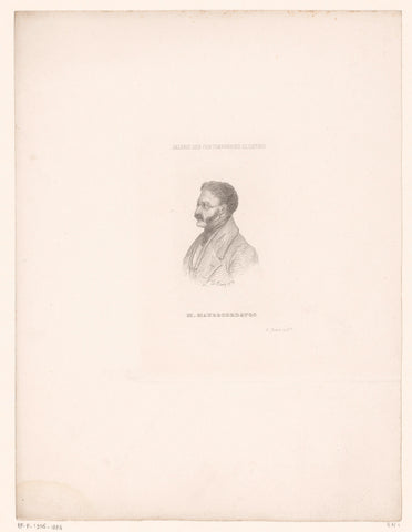 Portrait of M. Maurocordatos, L. Demary, 1844 Canvas Print