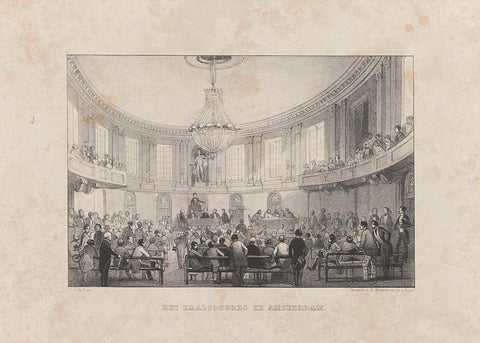 Second Dutch Literary Congress in Amsterdam, 1850, Carel Christiaan Antony Last, 1850 Canvas Print