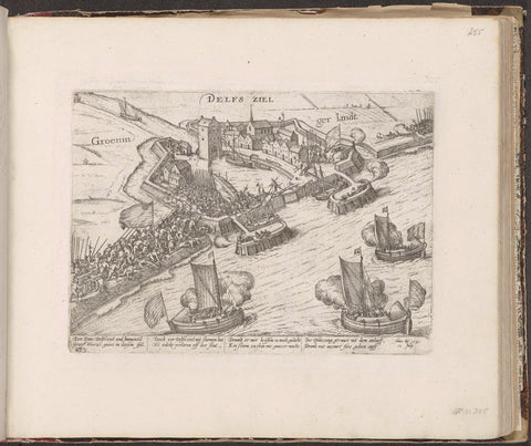 Capture of Delfzijl by Maurits, 1591, Frans Hogenberg (workshop of), 1591 - 1593 Canvas Print