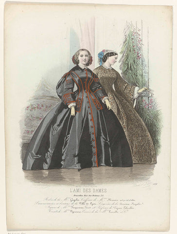 L'Ami des Dames, ca. 1863, No. 928 : Robes de la Mon. Gagelin (...), Préval, c. 1863 Canvas Print