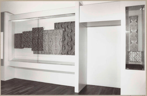 Silk fabrics in display cases, c. 1993 - c. 1994 Canvas Print