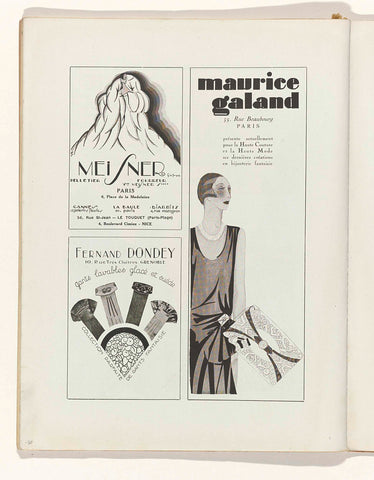 Art - Goût - Beauté, Feuillets de l'elegance feminine, Mai 1929, No. 105, 9th Anne, p. 31, anonymous, 1929 Canvas Print