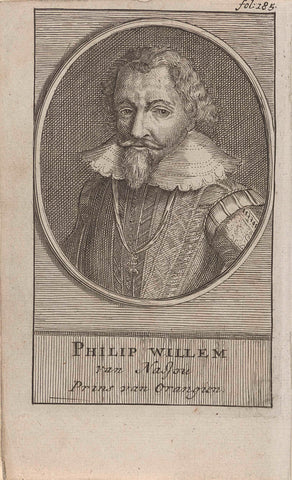 Portrait of Philip William, Prince of Orange, anonymous, 1600 - 1699 Canvas Print