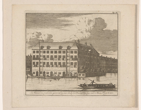 View of the Diaconieweeshuis in Amsterdam, Daniël Stopendaal, 1772 Canvas Print