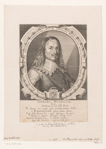 Portret van Konrad Wiederhold, Conrad Meyer, 1647 Canvas Print