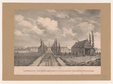 View of the second asylum in the Veenhuizen colony, Alexandre Joseph Boens, 1827 Canvas Print