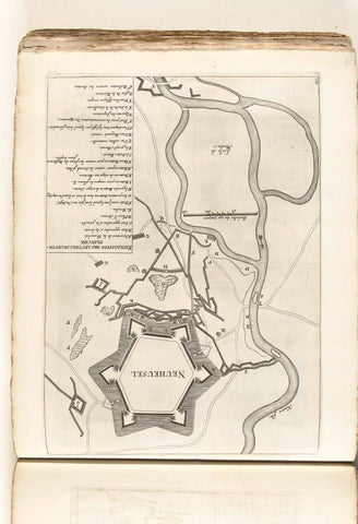 Map of Neuhäusel, ca. 1702, anonymous, 1702 - 1703 Canvas Print