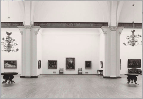 Hall of Fame with a view of three cabinets, 1984 Canvas Print