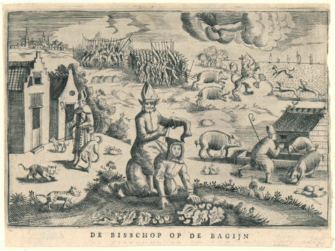 De Bisschop op de Bagijn, anonymous, 1672 Canvas Print