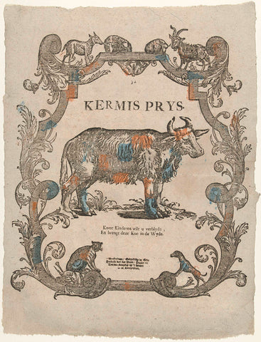 Kermis prys, Erven Hendrik van der Putte, 1767 - 1793 Canvas Print